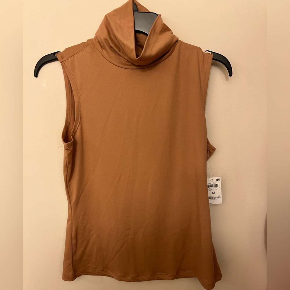NWT Sleeveless Turtleneck Blouse